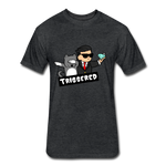 Triggered Diamond Hands  Fitted Cotton/Poly T-Shirt by Next Level - heather black