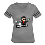Triggered Diamond Hands Women’s Vintage Sport T-Shirt - heather gray/charcoal
