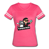 Triggered Diamond Hands Women’s Vintage Sport T-Shirt - vintage pink/white