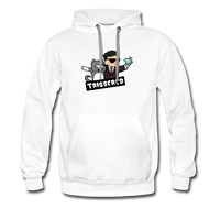 Triggered Diamond Hands Men’s Premium Hoodie - white