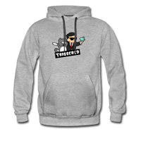 Triggered Diamond Hands Men’s Premium Hoodie - heather gray