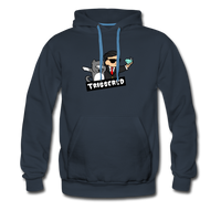 Triggered Diamond Hands Men’s Premium Hoodie - navy