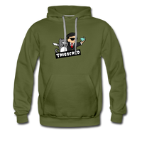 Triggered Diamond Hands Men’s Premium Hoodie - olive green