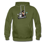 Triggered Diamond Hands Men’s Premium Hoodie - olive green