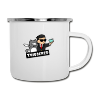 Triggered Diamond Hands Camper Mug - white