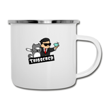 Triggered Diamond Hands Camper Mug - white