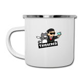 Triggered Diamond Hands Camper Mug - white