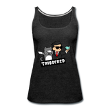 Triggered Diamond Hands Women’s Premium Tank Top - charcoal gray