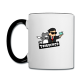Triggered Diamond Hands Contrast Coffee Mug - white/black