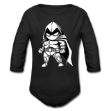 Character #56 Organic Long Sleeve Baby Bodysuit - black
