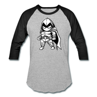 Character #56 Baseball T-Shirt - heather gray/black