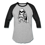 Character #56 Baseball T-Shirt - heather gray/black
