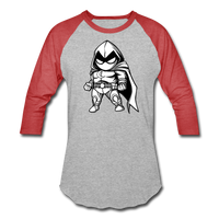 Character #56 Baseball T-Shirt - heather gray/red