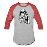 Character #56 Baseball T-Shirt - heather gray/red