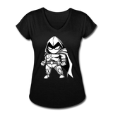 Character #56 Women's Tri-Blend V-Neck T-Shirt - black