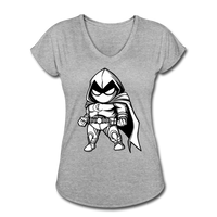 Character #56 Women's Tri-Blend V-Neck T-Shirt - heather gray