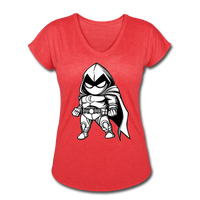 Character #56 Women's Tri-Blend V-Neck T-Shirt - heather red