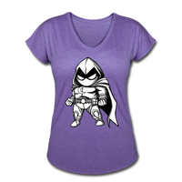 Character #56 Women's Tri-Blend V-Neck T-Shirt - purple heather