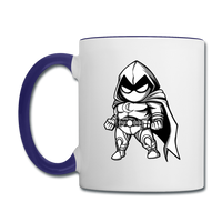 Character #56 Contrast Coffee Mug - white/cobalt blue