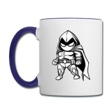 Character #56 Contrast Coffee Mug - white/cobalt blue