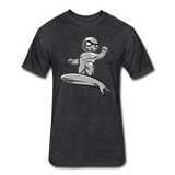 Character #57 Fitted Cotton/Poly T-Shirt by Next Level - heather black