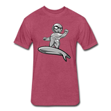 Character #57 Fitted Cotton/Poly T-Shirt by Next Level - heather burgundy