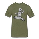 Character #57 Fitted Cotton/Poly T-Shirt by Next Level - heather military green