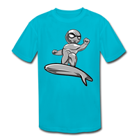 Character #57 Kids' Moisture Wicking Performance T-Shirt - turquoise
