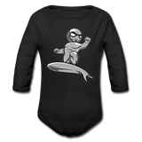 Character #57 Organic Long Sleeve Baby Bodysuit - black