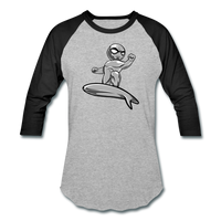Character #57 Baseball T-Shirt - heather gray/black