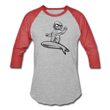 Character #57 Baseball T-Shirt - heather gray/red