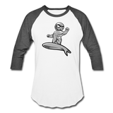 Character #57 Baseball T-Shirt - white/charcoal