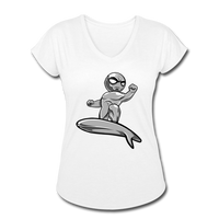 Character #57 Women's Tri-Blend V-Neck T-Shirt - white