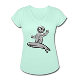 Character #57 Women's Tri-Blend V-Neck T-Shirt - mint