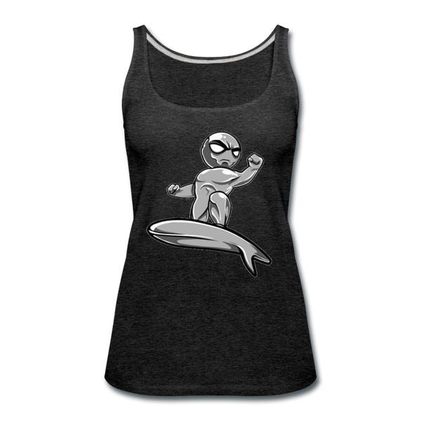 Character #57 Women’s Premium Tank Top - charcoal gray