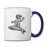 Character #57 Contrast Coffee Mug - white/cobalt blue