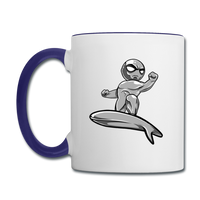 Character #57 Contrast Coffee Mug - white/cobalt blue
