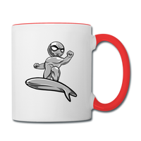 Character #57 Contrast Coffee Mug - white/red
