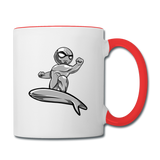 Character #57 Contrast Coffee Mug - white/red