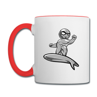 Character #57 Contrast Coffee Mug - white/red