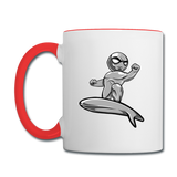 Character #57 Contrast Coffee Mug - white/red