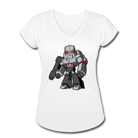 Character #58 Women's Tri-Blend V-Neck T-Shirt - white