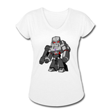 Character #58 Women's Tri-Blend V-Neck T-Shirt - white