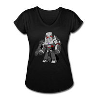 Character #58 Women's Tri-Blend V-Neck T-Shirt - black