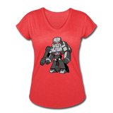 Character #58 Women's Tri-Blend V-Neck T-Shirt - heather red