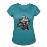 Character #58 Women's Tri-Blend V-Neck T-Shirt - heather turquoise