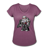 Character #58 Women's Tri-Blend V-Neck T-Shirt - heather plum