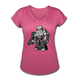 Character #58 Women's Tri-Blend V-Neck T-Shirt - heather raspberry