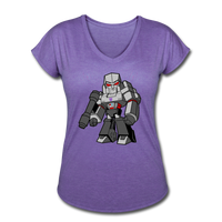 Character #58 Women's Tri-Blend V-Neck T-Shirt - purple heather