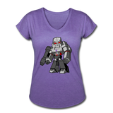 Character #58 Women's Tri-Blend V-Neck T-Shirt - purple heather
